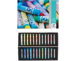 Soft pastel set 24 kleuren softpastels pastelkrijt