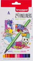 Bruynzeel Fineliner set 24 kleuren