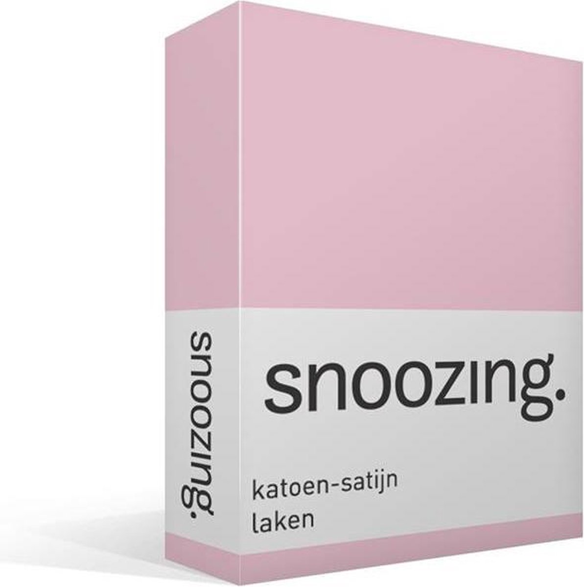 Snoozing Katoen-satijn - Laken - Roze, foto 2