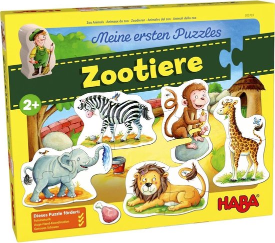 Ga op pad D.w.z Populair HABA Mijn eerste puzzels - Zoodieren | Games | bol.com