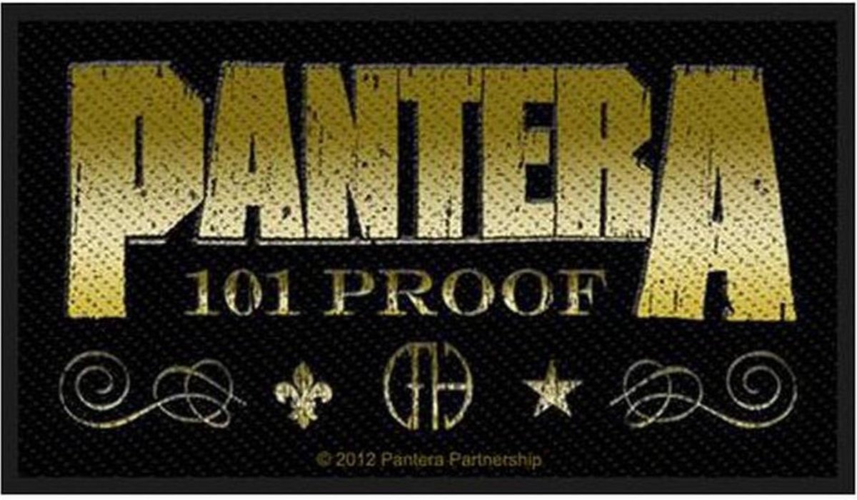Pantera Whiskey Label Patch standaard Polyester -