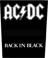 AC/DC - Back In Black Rugpatch - Zwart
