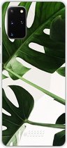 Samsung Galaxy S20+ Hoesje Transparant TPU Case - Tropical Plants #ffffff