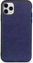 Voor iPhone 11 Pro Litchi Texture lederen opvouwbare beschermhoes (blauw)