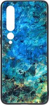 Shop4 - Geschikt voor Xiaomi Mi 10 Hoesje - Harde Back Case Marmer Kleurrijk