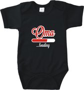 Rompertje Oma - Oma loading - Romper zwart - Maat 62/68 * zwangerschap aankondiging * baby cadeau * kraamcadeau * rompertjes baby * rompertjes baby met tekst