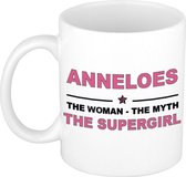 Anneloes The woman, The myth the supergirl cadeau koffie mok / thee beker 300 ml