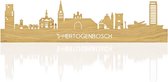 Skyline 's-Hertogenbosch Eikenhout - 100 cm - Woondecoratie - Wanddecoratie - Meer steden beschikbaar - Woonkamer idee - City Art - Steden kunst - Cadeau voor hem - Cadeau voor haar - Jubileum - Trouwerij - WoodWideCities