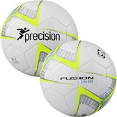 Precision Voetbal Fusion Lite Pu 320 Gram Geel/wit/zwart Maat 5