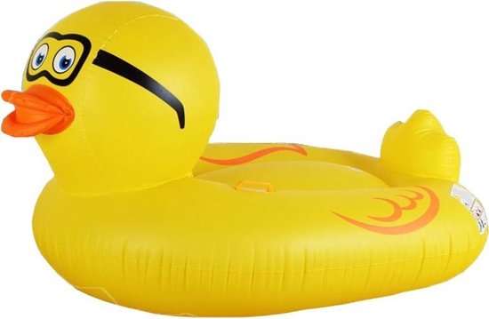 Leven van Bungalow Ellendig Opblaasbare Eend Zwemband voor in het zwembad - Inflatable Duck - 190cm x  135cm x 95cm | bol.com