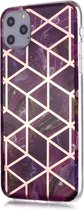 iPhone 11 Pro Max Hoesje - Marble Design - Violet