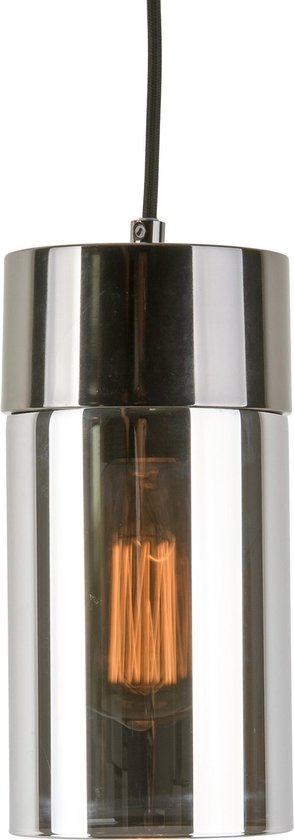 Leitmotiv Hanglamp Lax 24,5 Cm Staal/glas 40w Grijs | bol.com
