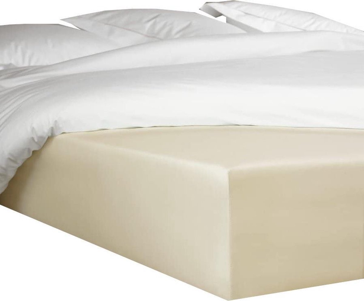 hoeslaken Bumblebee 70 x 200 cm h30 katoen lichtbruin