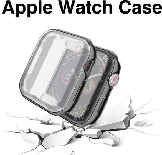 Apple Watch 1-2-3 42mm – Siliconen Bescherm Case | Full Cover| Bumper|  Hoesje | | bol.com