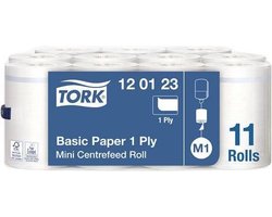 Tork Universal M1 papier 1-laags wit 22cm x 120 meter - Doos 11 rol 120123