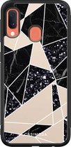 Samsung A20e hoesje - Abstract painted | Samsung Galaxy A20e case | Hardcase backcover zwart