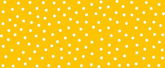 Tapis Kinder Tapis de chambre pour enfants Les points Yellow - Lavable - Anti-patinage - 150 x 65 cm