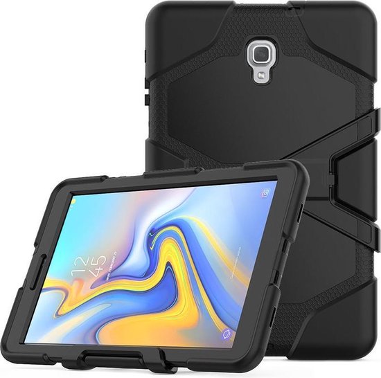 Hoesje Geschikt Voor Samsung Galaxy Tab A 10.5 (2018) T590 Hoesje - Heavy Duty Case - Zwart - Ntech