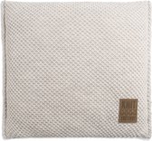 Knit Factory Lynn Sierkussen - Beige - 50x50 cm - Inclusief kussenvulling