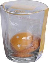 Non-branded Theelichthouder Glas 9 Cm Oranje