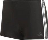 adidas Fit 3-Stripes Zwemboxers Heren, black/white Maat DE 7 | US 36"