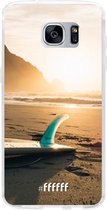 Samsung Galaxy S7 Edge Hoesje Transparant TPU Case - Sunset Surf #ffffff
