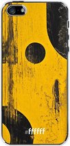 iPhone SE (2016) Hoesje Transparant TPU Case - Black And Yellow #ffffff