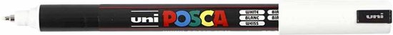 Verfstift Posca PC1MR EF wit