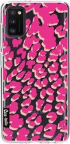 Casetastic Samsung Galaxy A41 (2020) Hoesje - Softcover Hoesje met Design - Leopard Print Pink Print