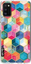 Casetastic Samsung Galaxy A41 (2020) Hoesje - Softcover Hoesje met Design - Bohemian Honeycomb Print