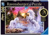 Ravensburger puzzel Eenhoorns bij de Rivier - Legpuzzel - 500 stukjes