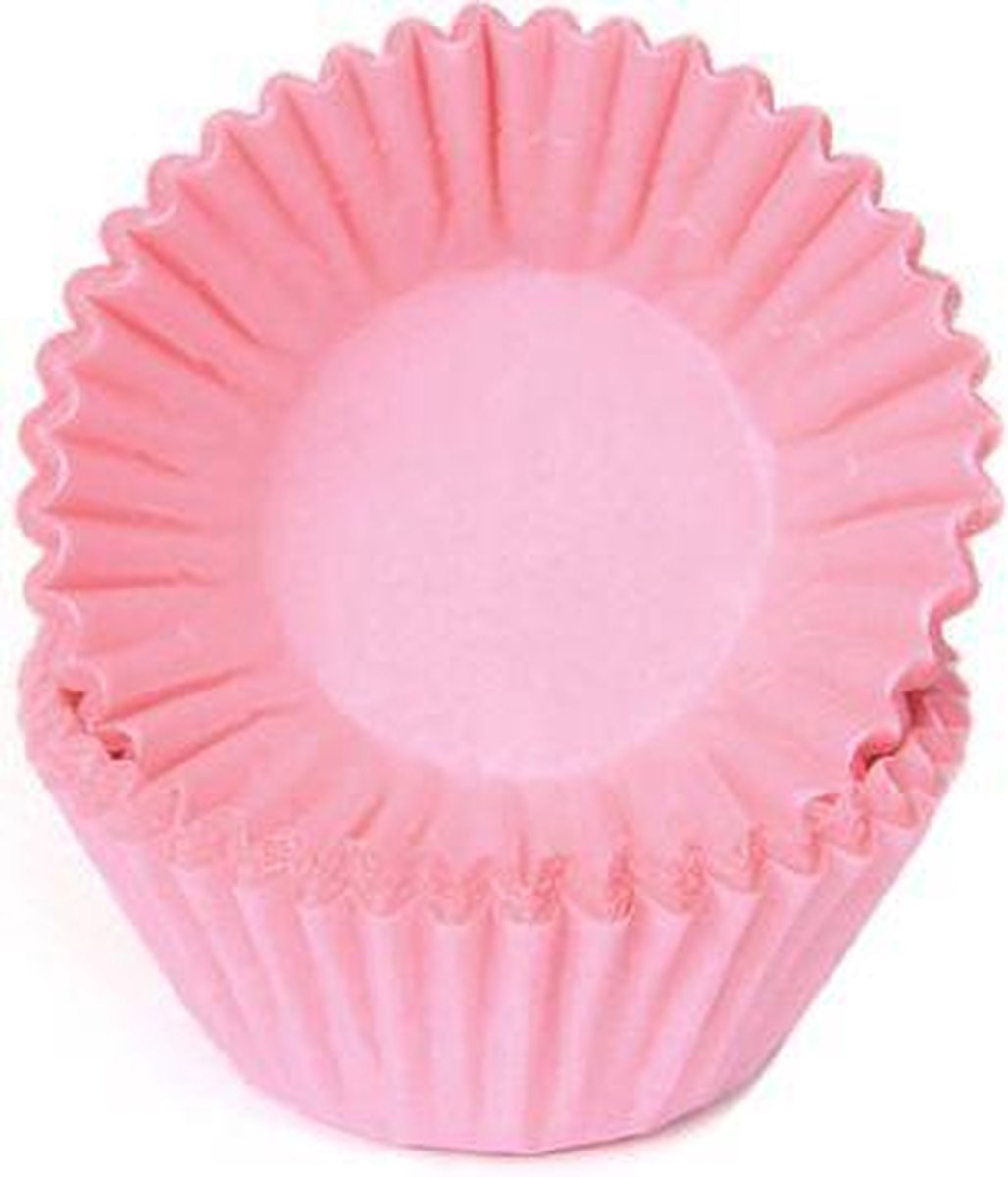 House of Marie Chocolade Baking Cups - Pastel Roze - pk/100