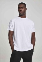 Urban Classics Heren Tshirt -L- Oversize Cut On Sleeve Wit