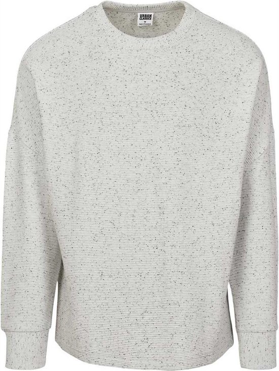 Urban Classics Crewneck sweater/trui Cut On Sleeve Naps Interlock Grijs