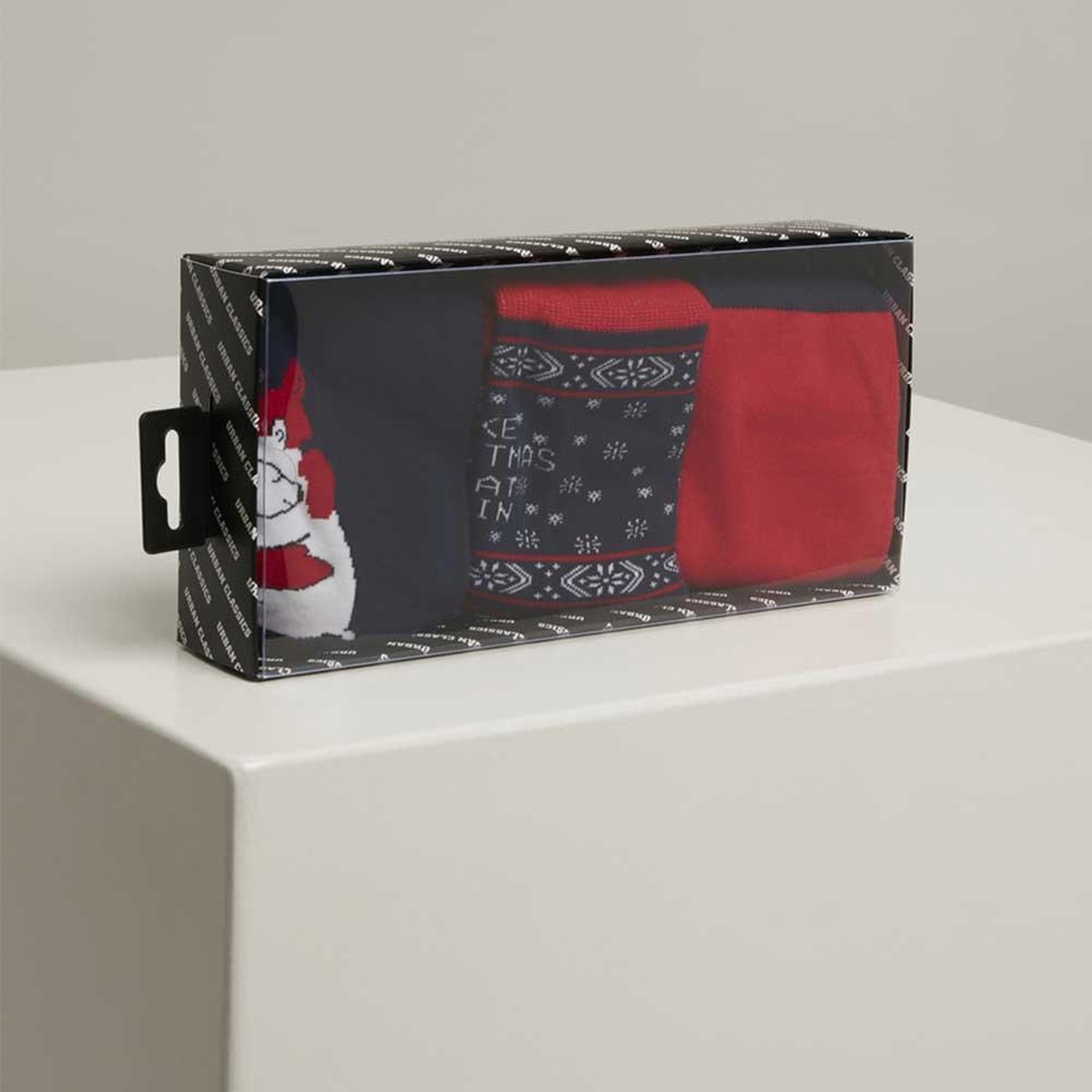 Urban Classics Sokken -35/38- Christmas Icebear Multicolours Multicolor