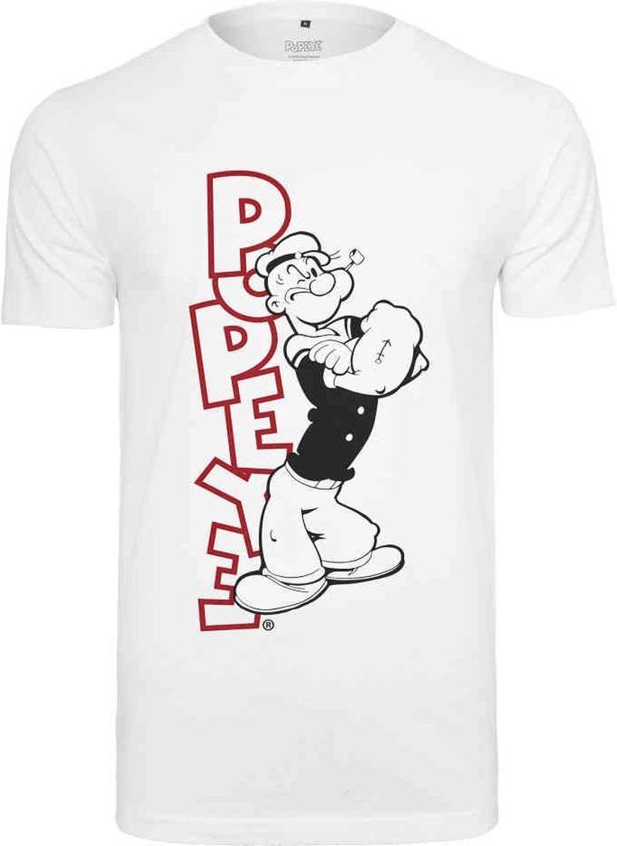 Merchcode Popeye Popeye Standing Heren T-shirt XS Wit