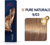 Wella leston Perfect Me+ Pure Naturals 9/03 Blond très Clair Naturel Doré 60ml