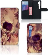 Wallet Case Xiaomi Mi Note 10 Pro Smartphone Hoesje Skullhead