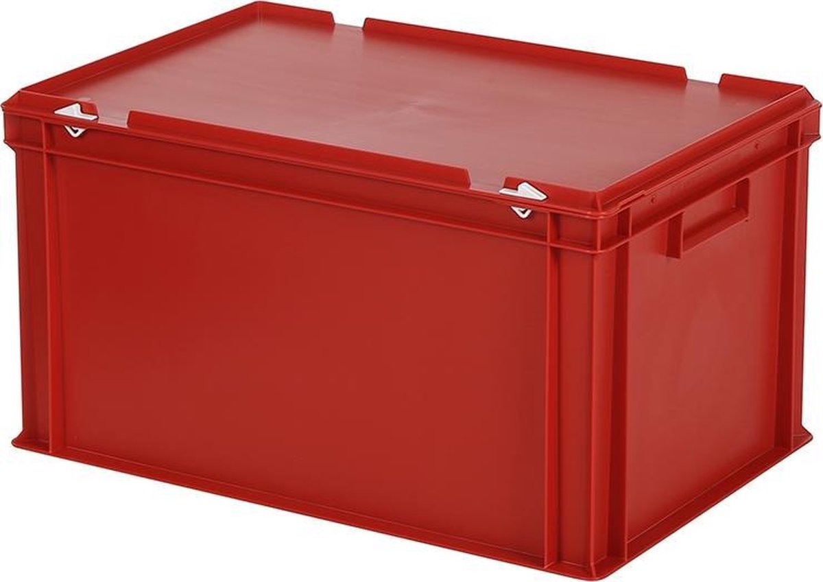 Set Van 10 Stapelboxen 195x120x90 Mm - Met Transparant Deksel, Zwart, Voor Werkplaats & Opslag