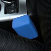 Veilige rubberen autogordelclips Vergrendelingsgespen Beschermhoes (blauw)