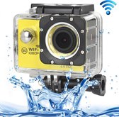 H16 1080P draagbare WiFi waterdichte sportcamera, 2,0 inch scherm, Generalplus 4248, 170 A + graden groothoeklens, ondersteuning TF-kaart (geel)