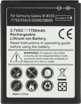 1700mAh-batterij voor Galaxy W i8150 / T759 / S5820 / S5690 / S8600