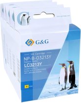 5-delige G&G LC3213 inktpatronen set geschikt voor Brother - Inktcartridge multipack - 2x Zwart - Cyaan - Magenta - Geel