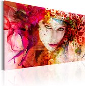 Schilderijen Op Canvas - Schilderij - Woman is a Riddle 120x80 - Artgeist Schilderij