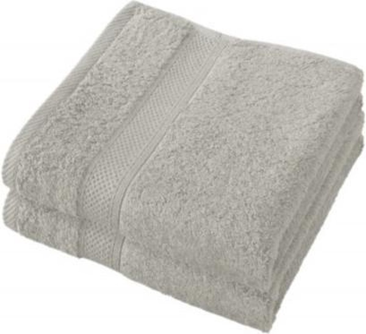 De Witte Lietaer Badhanddoek Stephanie 50 X 100 Cm Grijs 2 Stuks