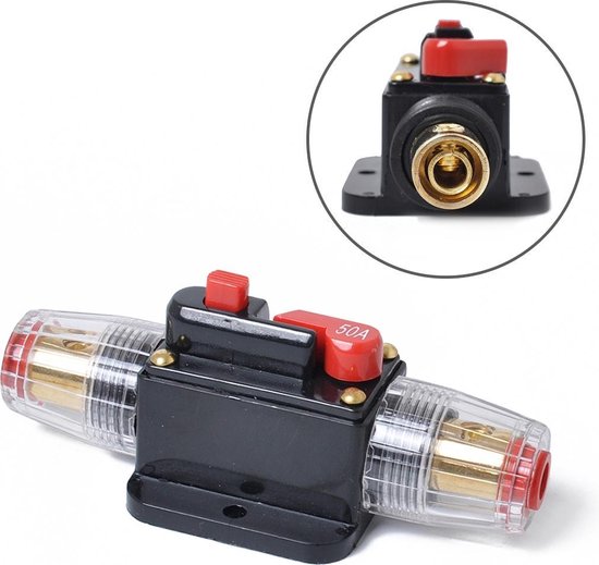 12V-24V Stroomonderbreker 80-300A Automatische Zekering Schakelaar Handmatige Reset, voor Auto Auto en Amp Bescherming Marine Boot Fiets Stereo Audio Reset Zekering(300A