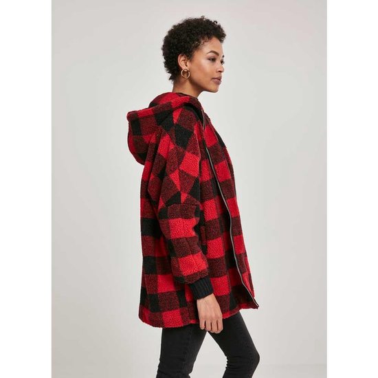 Veste oversize à carreaux Sherpa pour femme Taille XXL