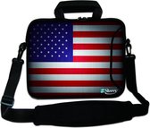 Sleevy 17,3 laptoptas USA vlag