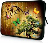 Sleevy 10 laptop/tablet hoes vlinders - tablet sleeve - sleeve - universeel