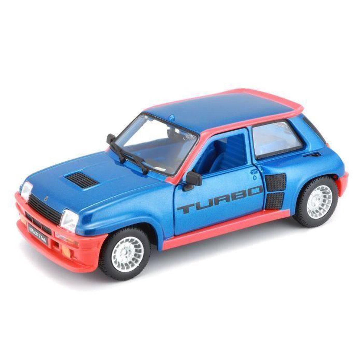 BBURAGO auto Renault R5 Turbo 1 1 / 24th - Blauw - Modelauto - Schaalmodel - Miniatuurauto
